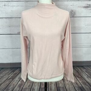 Isda‎ Co Sweater Womens Large Pink Soft Minimalist Stretch Office Career Capsule
